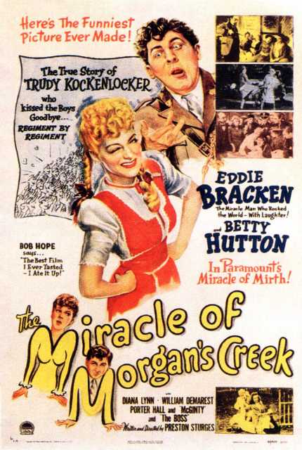 Titelbild zum Film The Miracle of Morgan's Creek, Archiv KinoTV
