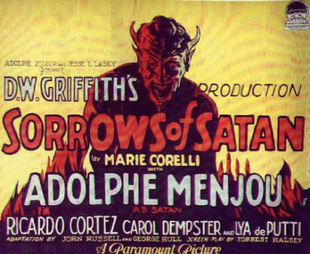 Titelbild zum Film The Sorrows of Satan, Archiv KinoTV