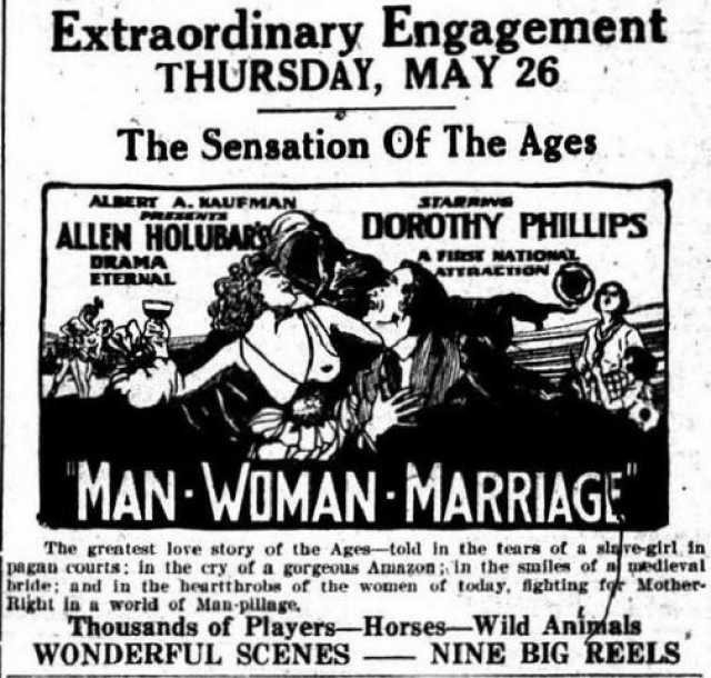 Szenenfoto aus dem Film 'Man-Woman-Marriage' © Holubar Pictures, Associated First National Pictures, Incorporated, Compagnie Vitagraph de France, Paul Grenbeaux, , Archiv KinoTV