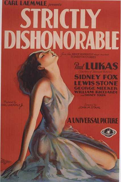Szenenfoto aus dem Film 'Strictly Dishonorable' © Universal Pictures, , Archiv KinoTV
