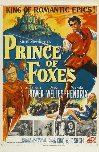 Titelbild zum Film Prince of Foxes, Archiv KinoTV