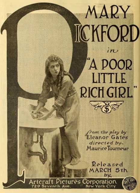Titelbild zum Film The Poor Little Rich Girl, Archiv KinoTV