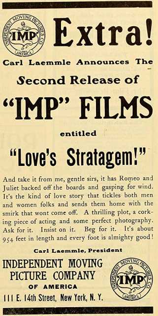 Titelbild zum Film Love's Stratagem, Archiv KinoTV