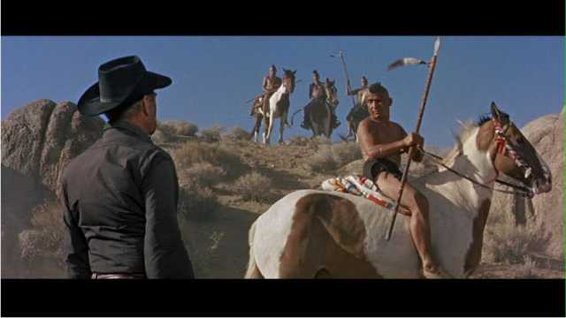 Szenenfoto aus dem Film 'Comanche Station'