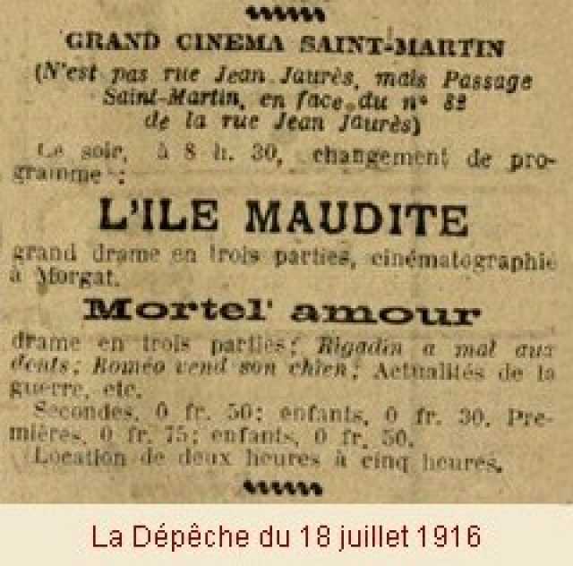 Szenenfoto aus dem Film 'L' île maudite' © Éclair, 