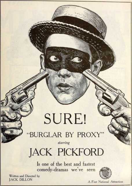 Szenenfoto aus dem Film 'Burglar by Proxy' © Pickford Productions, First National Exhibitors' Circuit, 