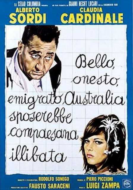 Poster_Bello, onesto, emigrato Australia sposerebbe compaesana illibata