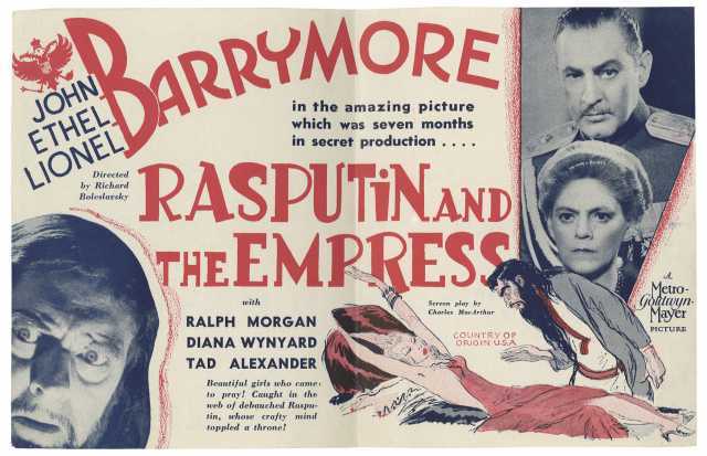 Poster_Rasputin and the Empress